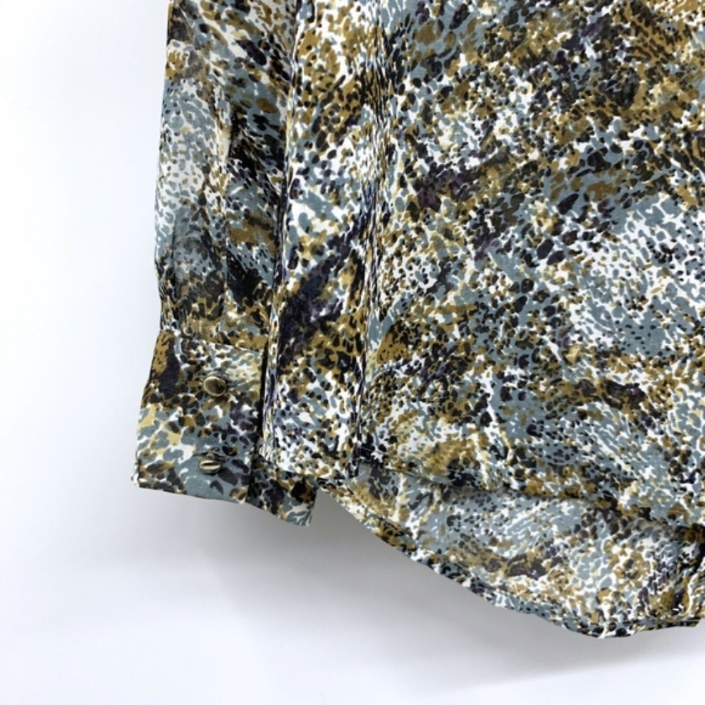 Ann Taylor Printed Button Down Long Sleeve Blouse - Picture 8 of 8